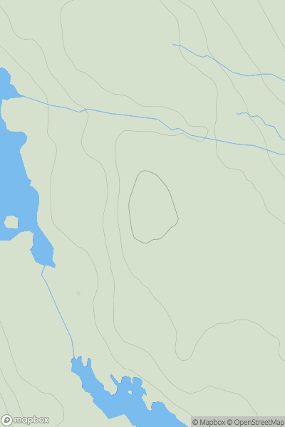 Thumbnail image for Carnan Mora [Coll and Tiree] [NM213584] showing contour plot for surrounding peak